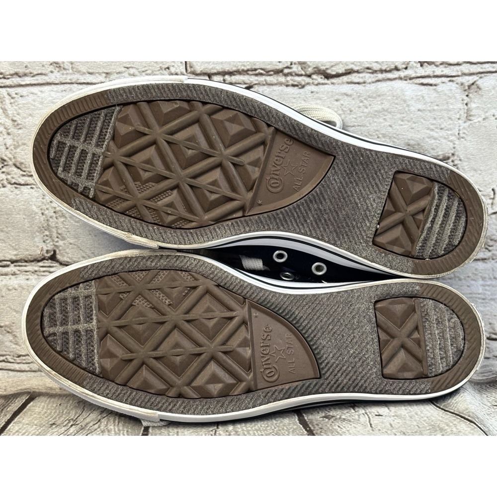 Converse All Star Low Top Black White Women's Size 7 Shoes - Picture 9 of 10